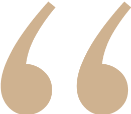 Opening quotation marks on black background.